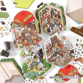 Fantasy Gift Shop DIY 3D Scene Stickers — 4 Cute Miniature Fantasy Shops